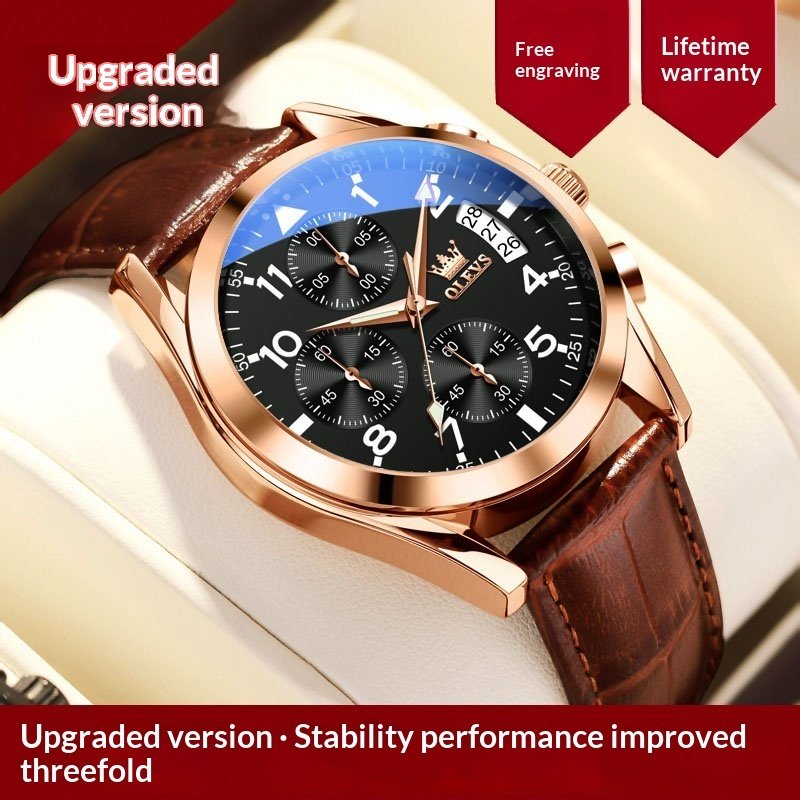 OLEVS Luxury Mens Watches Waterproof Luminous Quartz - Image 5
