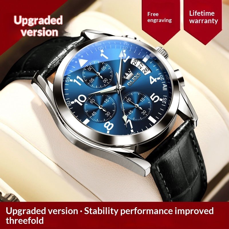 OLEVS Luxury Mens Watches Waterproof Luminous Quartz - Image 3