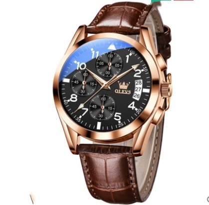 OLEVS Luxury Mens Watches Waterproof Luminous Quartz - Image 2