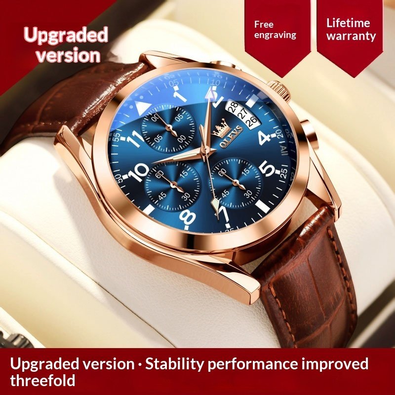 OLEVS Luxury Mens Watches Waterproof Luminous Quartz - Image 8